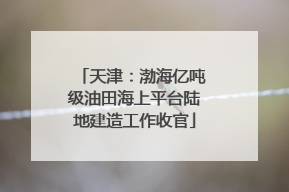 天津：渤海亿吨级油田海上平台陆地建造工作收官