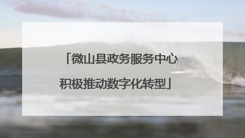 微山县政务服务中心积极推动数字化转型