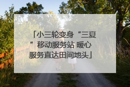 小三轮变身“三夏”移动服务站 暖心服务直达田间地头