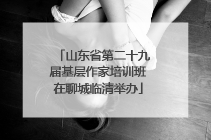 山东省第二十九届基层作家培训班在聊城临清举办