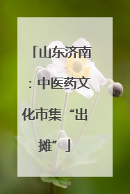 山东济南：中医药文化市集“出摊”