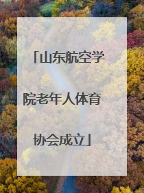 山东航空学院老年人体育协会成立