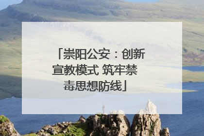 崇阳公安：创新宣教模式 筑牢禁毒思想防线