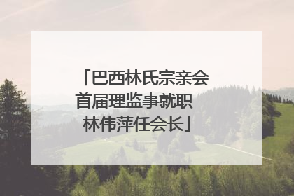 巴西林氏宗亲会首届理监事就职 林伟萍任会长