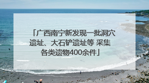 广西南宁新发现一批洞穴遗址、大石铲遗址等 采集各类遗物400余件