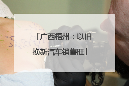 广西梧州：以旧换新汽车销售旺