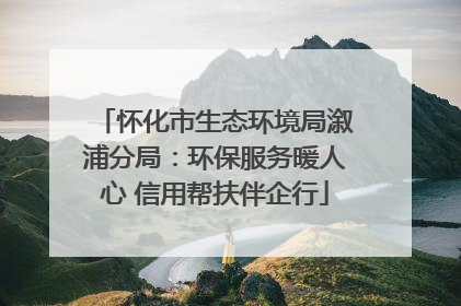 怀化市生态环境局溆浦分局：环保服务暖人心 信用帮扶伴企行