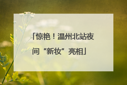 惊艳！温州北站夜间“新妆”亮相