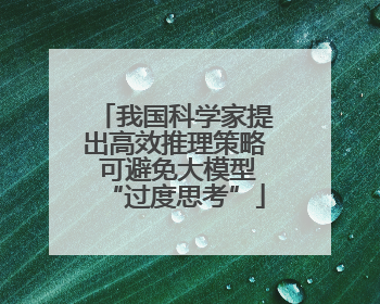 我国科学家提出高效推理策略 可避免大模型“过度思考”