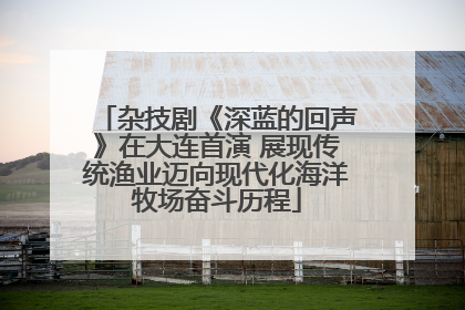 杂技剧《深蓝的回声》在大连首演 展现传统渔业迈向现代化海洋牧场奋斗历程