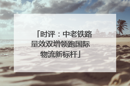 时评：中老铁路量效双增领跑国际物流新标杆