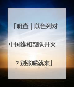 明查｜以色列对中国维和部队开火？别张嘴就来