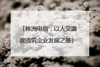 株洲电信：以人文温度浇筑企业发展之基