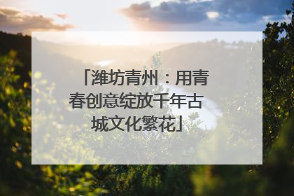 潍坊青州：用青春创意绽放千年古城文化繁花
