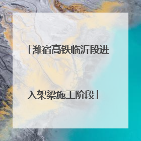 潍宿高铁临沂段进入架梁施工阶段