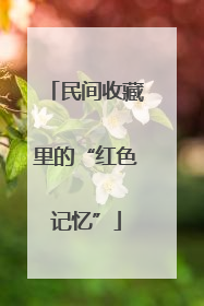 民间收藏里的“红色记忆”