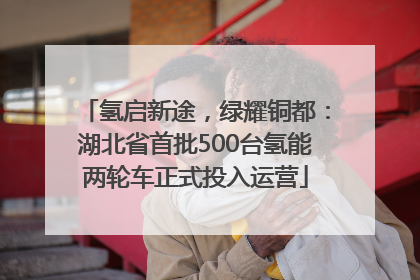 氢启新途，绿耀铜都：湖北省首批500台氢能两轮车正式投入运营
