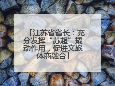 江苏省省长：充分发挥“苏超”撬动作用，促进文旅体商融合