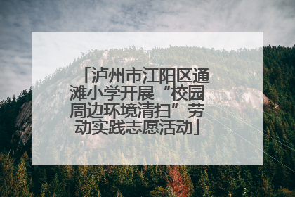 泸州市江阳区通滩小学开展“校园周边环境清扫”劳动实践志愿活动