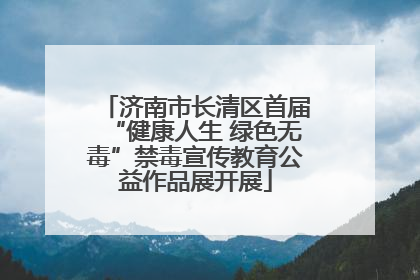 济南市长清区首届“健康人生 绿色无毒”禁毒宣传教育公益作品展开展