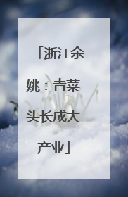 浙江余姚：青菜头长成大产业