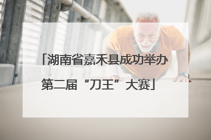 湖南省嘉禾县成功举办第二届“刀王”大赛