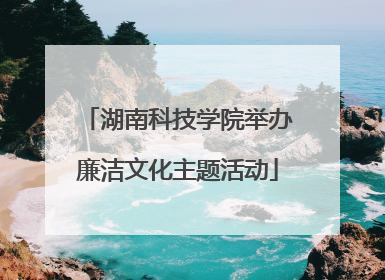 湖南科技学院举办廉洁文化主题活动
