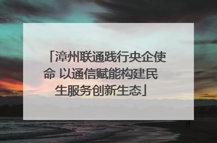 漳州联通践行央企使命 以通信赋能构建民生服务创新生态
