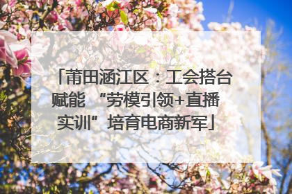 莆田涵江区：工会搭台赋能 “劳模引领+直播实训”培育电商新军