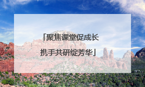 聚焦课堂促成长 携手共研绽芳华