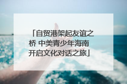 自贸港架起友谊之桥 中美青少年海南开启文化对话之旅
