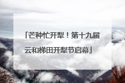 芒种忙开犁！第十九届云和梯田开犁节启幕