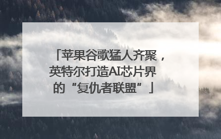 苹果谷歌猛人齐聚，英特尔打造AI芯片界的“复仇者联盟”