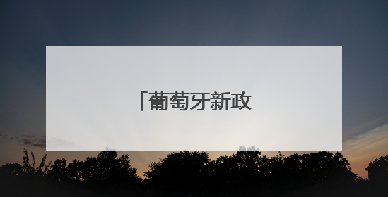 葡萄牙新政府宣誓就职