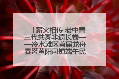 薪火相传 老中青三代共舞非遗长卷——冷水滩区首届龙舟赛暨黄阳司镇端午民俗文化活动侧记