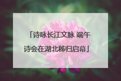 诗咏长江文脉 端午诗会在湖北秭归启幕