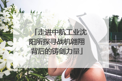 走进中航工业沈阳所探寻战机翱翔背后的铸剑力量