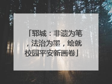 郓城：非遗为笔，法治为墨，绘就校园平安新画卷