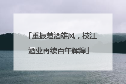 重振楚酒雄风，枝江酒业再续百年辉煌