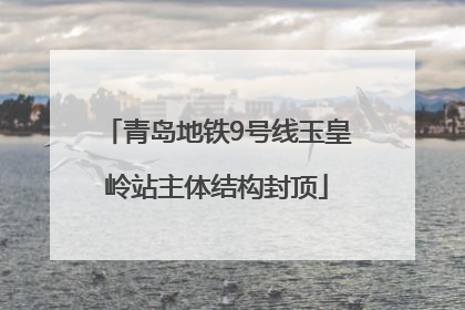 青岛地铁9号线玉皇岭站主体结构封顶