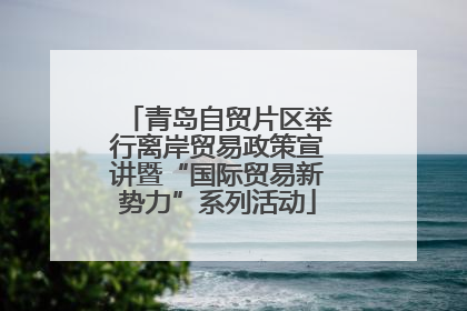 青岛自贸片区举行离岸贸易政策宣讲暨“国际贸易新势力”系列活动