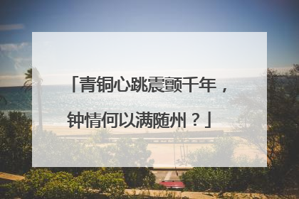 青铜心跳震颤千年，钟情何以满随州？