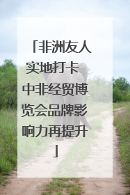 非洲友人实地打卡 中非经贸博览会品牌影响力再提升