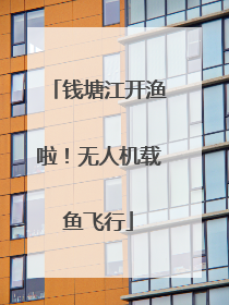 钱塘江开渔啦！无人机载鱼飞行