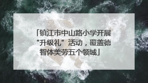 镇江市中山路小学开展“升级礼”活动，覆盖德智体美劳五个领域