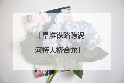 阜淮铁路跨涡河特大桥合龙