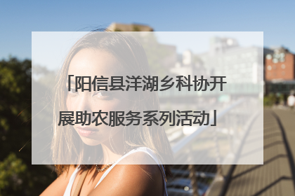 阳信县洋湖乡科协开展助农服务系列活动