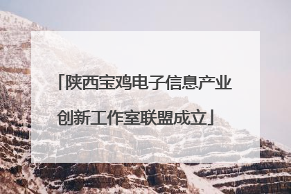 陕西宝鸡电子信息产业创新工作室联盟成立