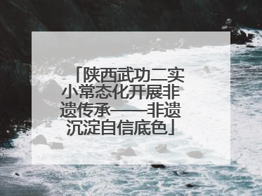 陕西武功二实小常态化开展非遗传承——非遗沉淀自信底色