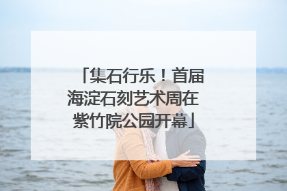 集石行乐！首届海淀石刻艺术周在紫竹院公园开幕